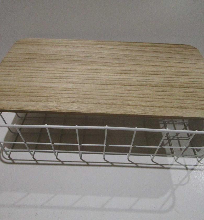 Basket metal with mdf lid image