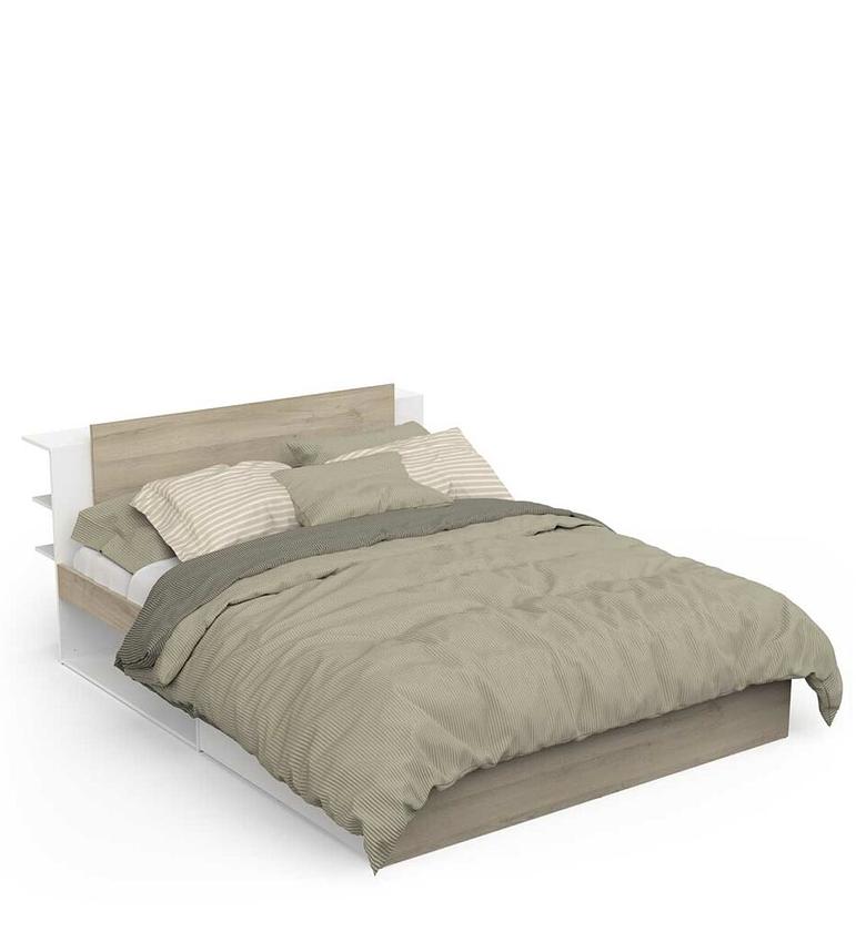 Bed with doors and open image