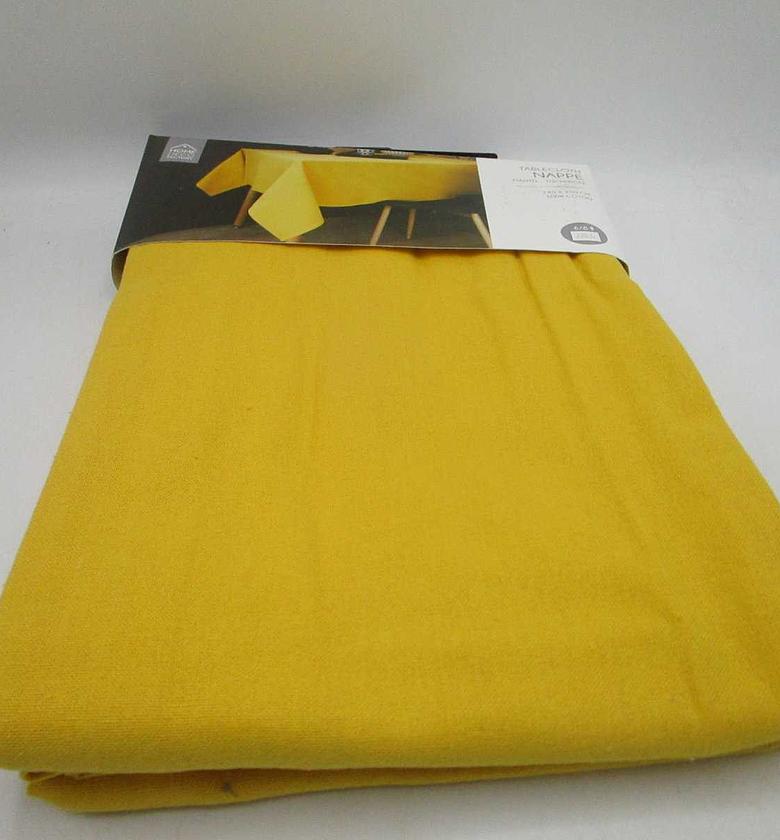 Tablecloth cotton mustard image