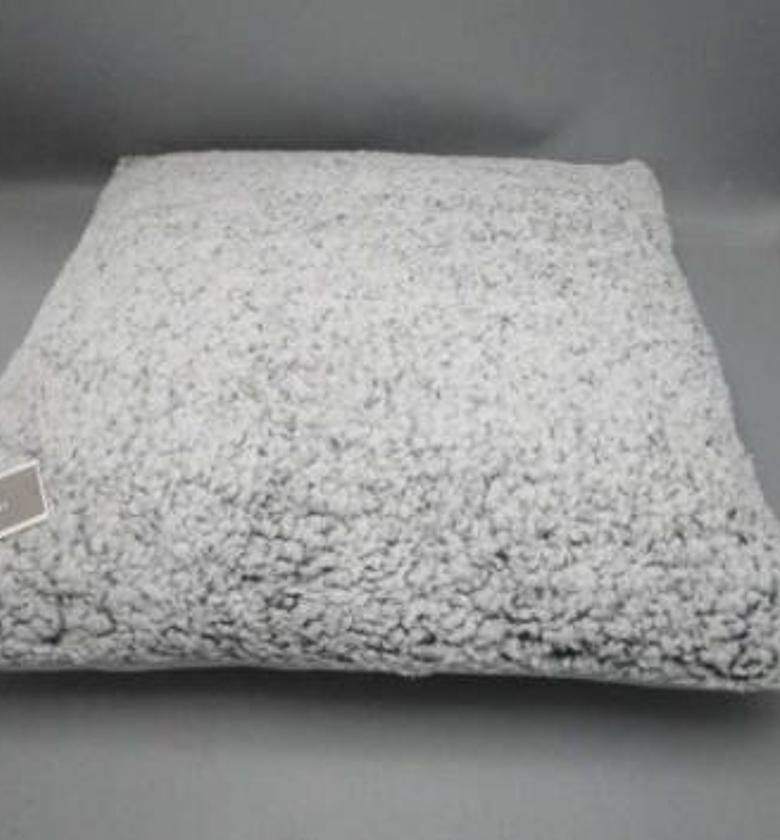Cushion 45x45cm grey fur  image