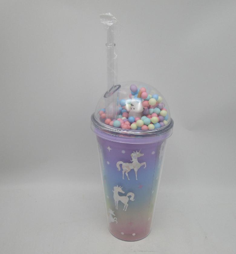 Cup plastic licorne 450ml image