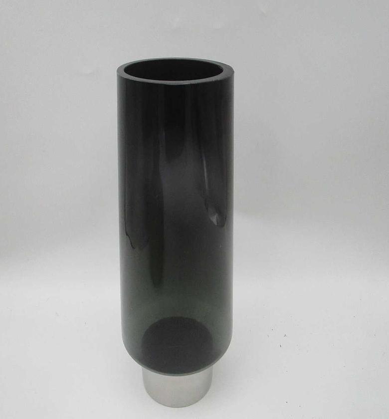 Vase glass with metal base image