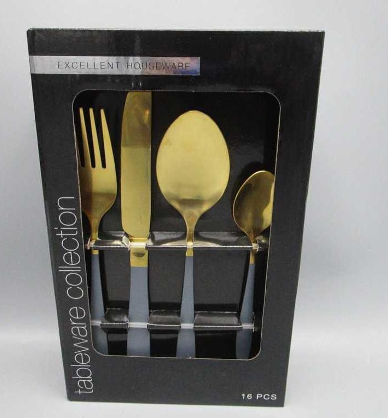 Cutlery set 16pcs 4ass clr image