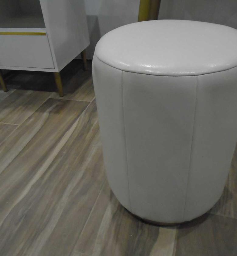 Stool pu white 330*330*400mmh image