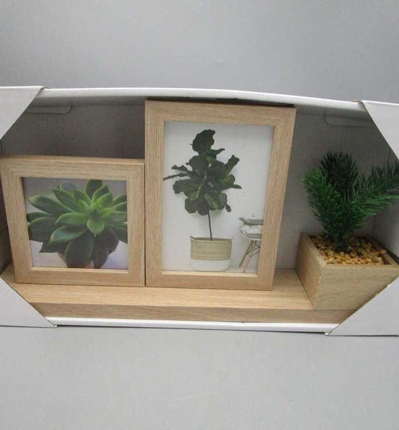 Photo frame mdf with plant image