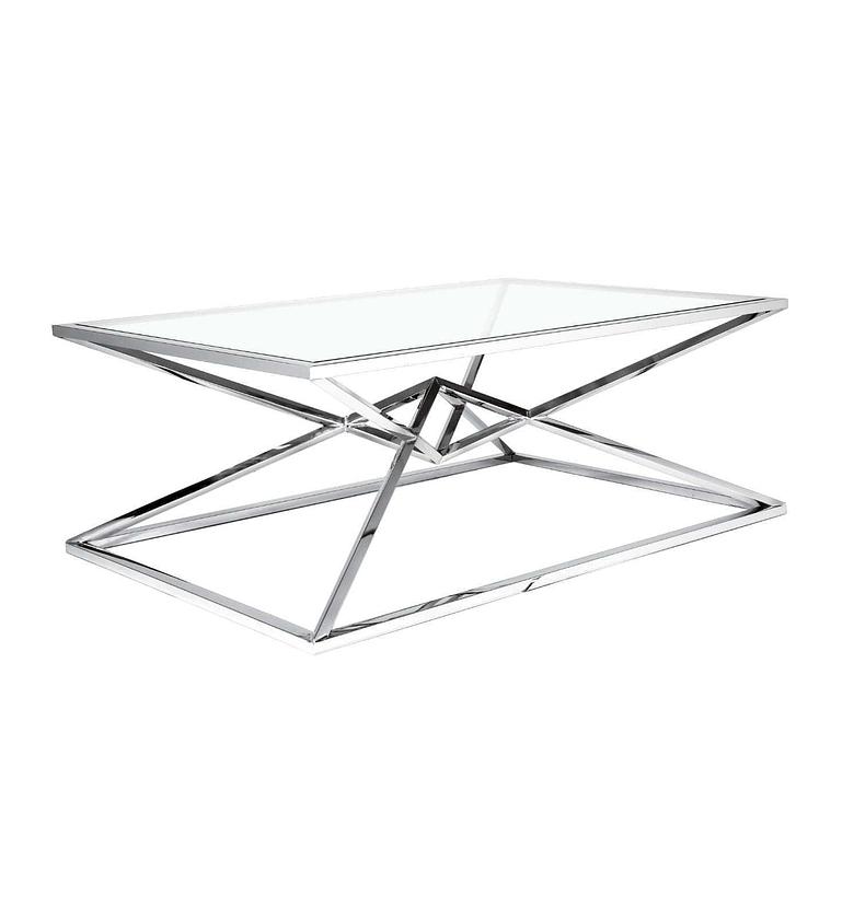 Coffee table silver 120*80*45 image