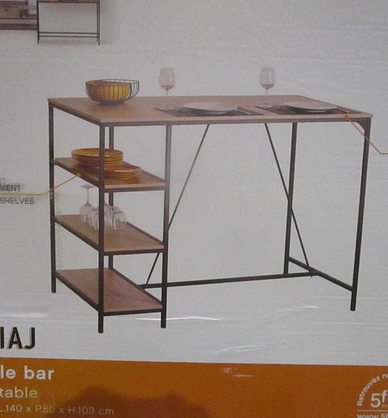 Bar table 3 shelves aliaj image