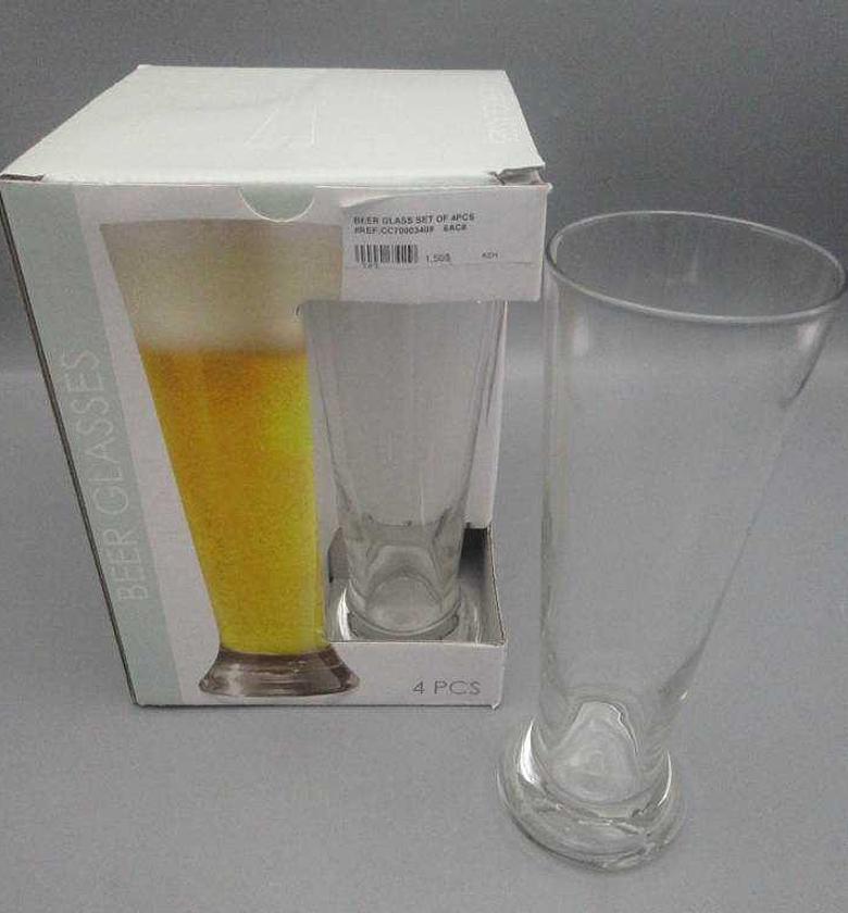 Beer glass 370ml set 4pcs image