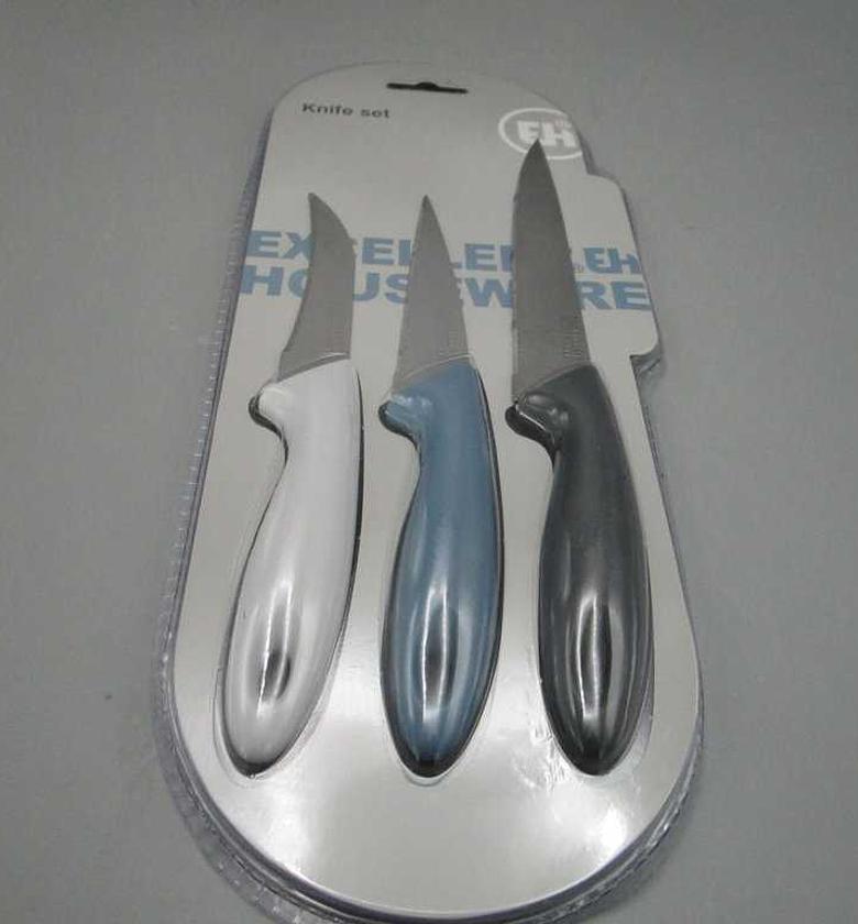 KNIFE SET 3PCS STAINLESS  image