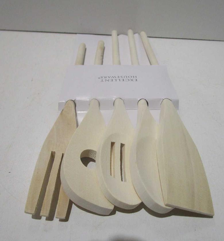 Kitchen utensils wood 5pcs image