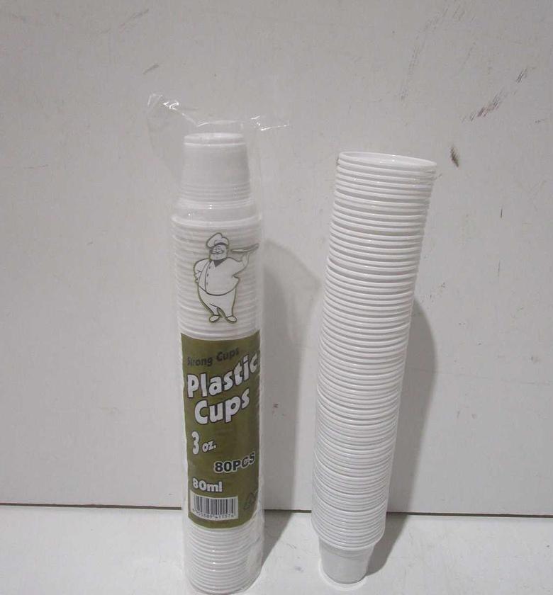 Cups platic set of 80pc image