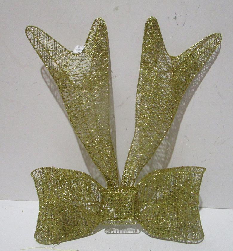 Xmas deco-bowknot metal gold image