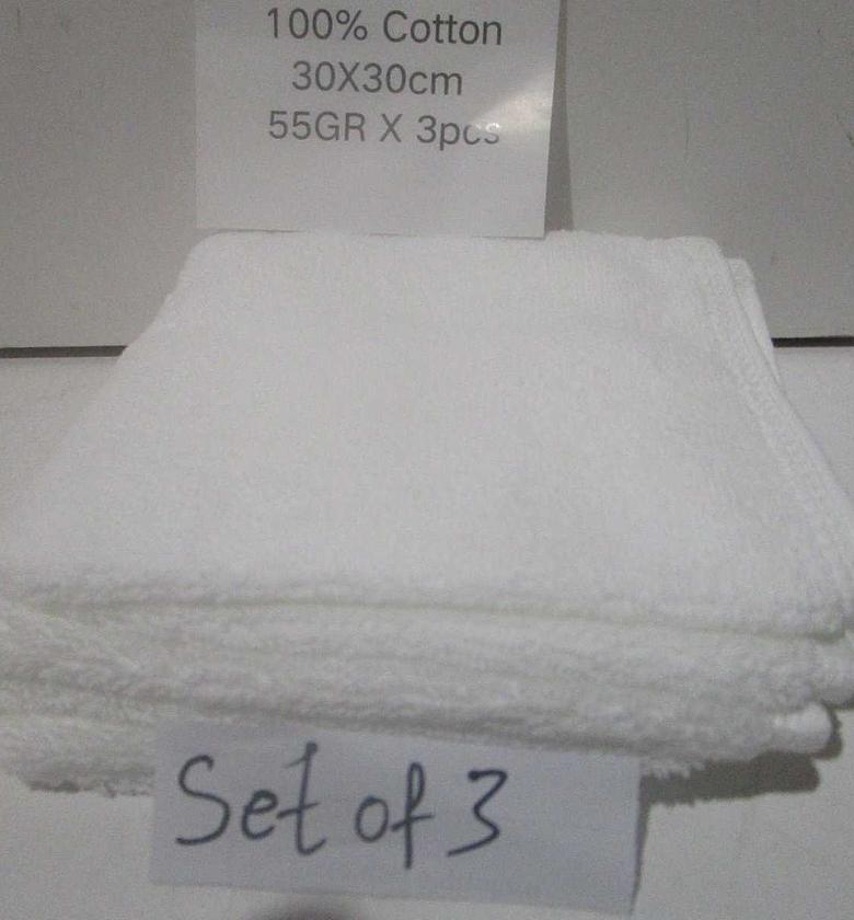 Towel 30x30 612/gsm 55g/pc, image