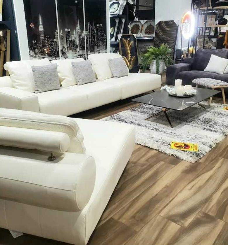 Sofa set white 3(laf)+--cl+--cl(0a) image