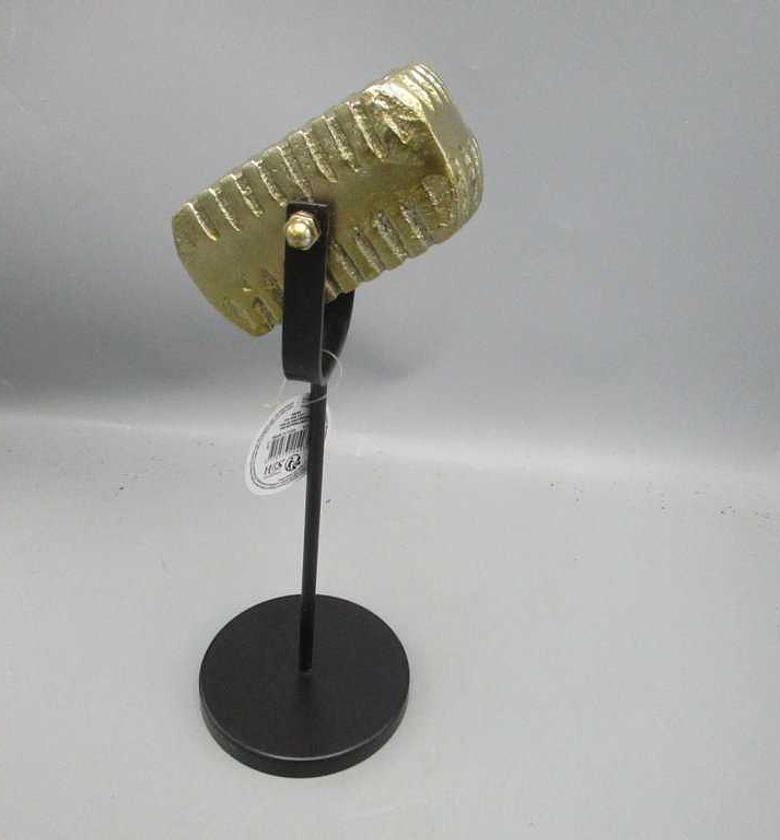 Microphone on base 31cm gold image