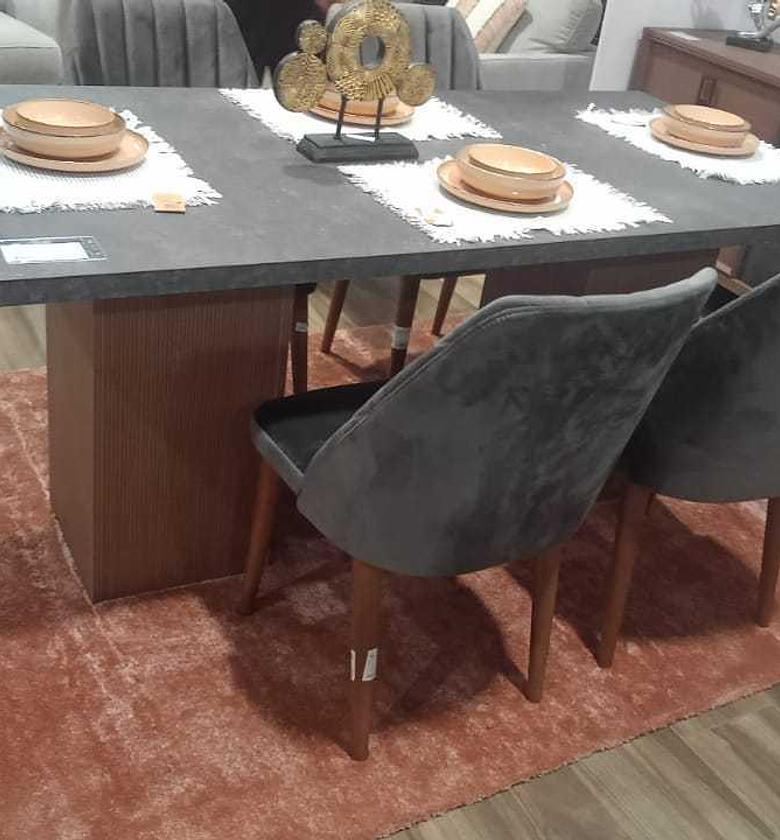 Dining table with walnut wood image