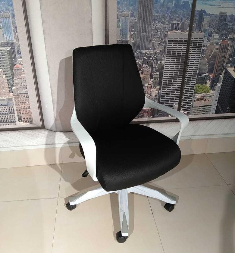 Low back office chair black-white image