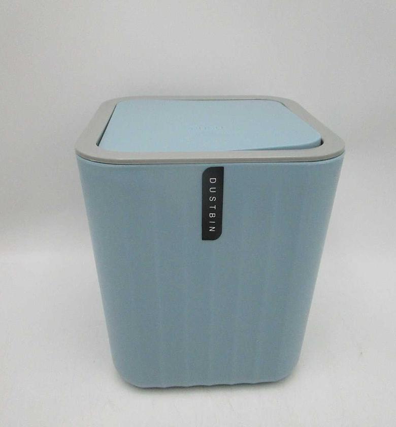 Dustbin table light blue14x14x16.5 image