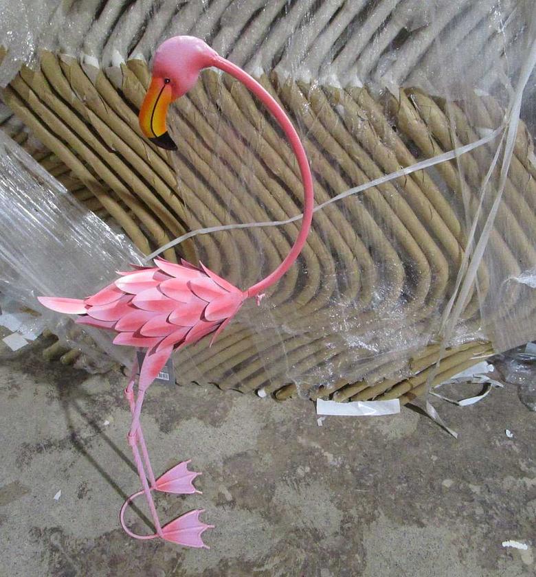 Flamingo metal 30x16x70cm image