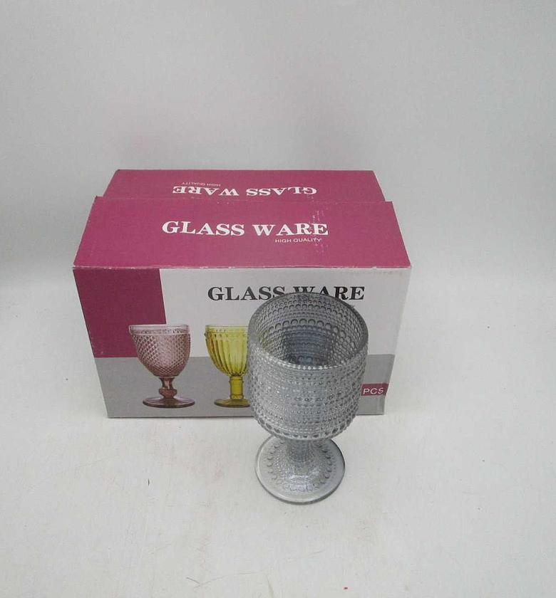 Glass cups grey 300ml 8x15 image