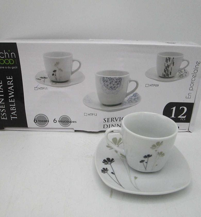 12pcs square  coffee setp image