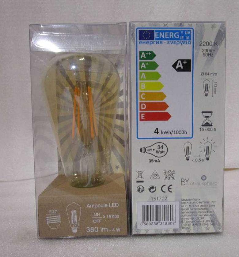 Amber led bulb st64 2w image