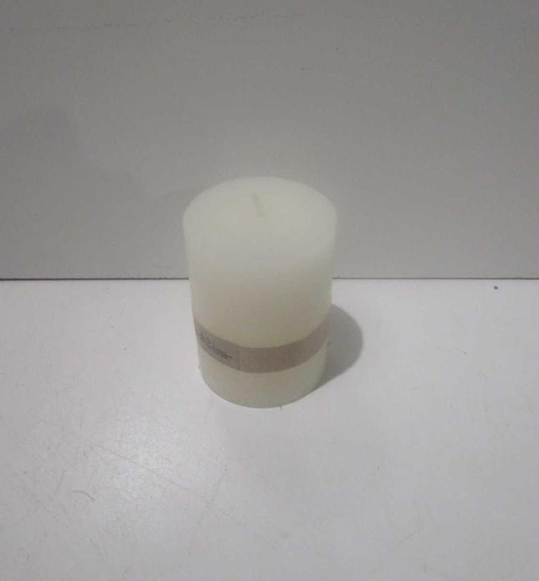 Candle pillar 6x8cm off white image