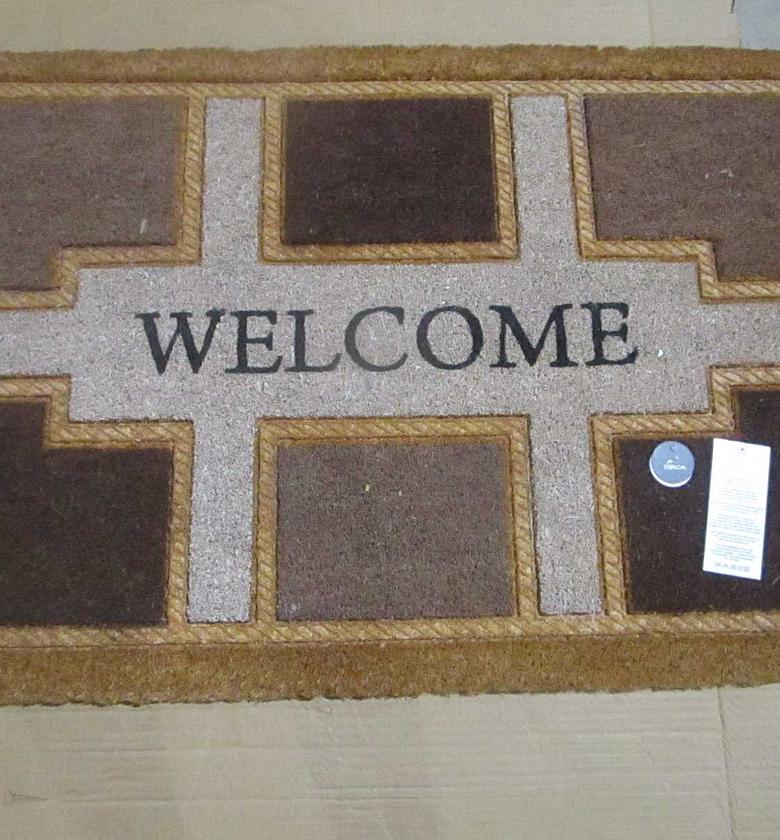 Doormat natural printed embossed image