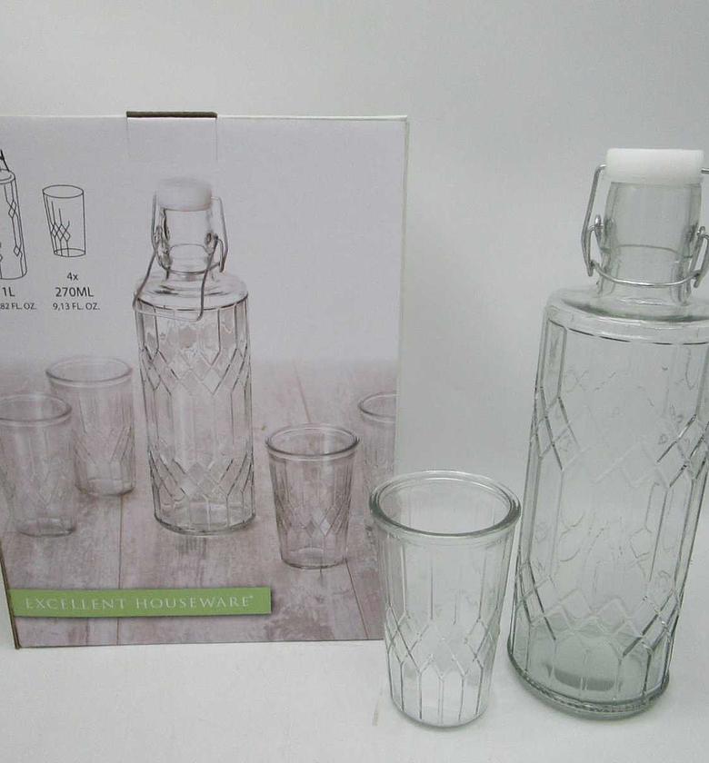 Drinking glass set 5pcs   image