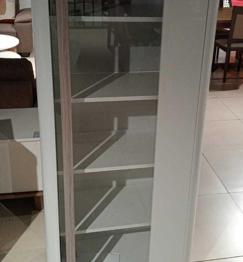 Glass cabinet 1 door with image