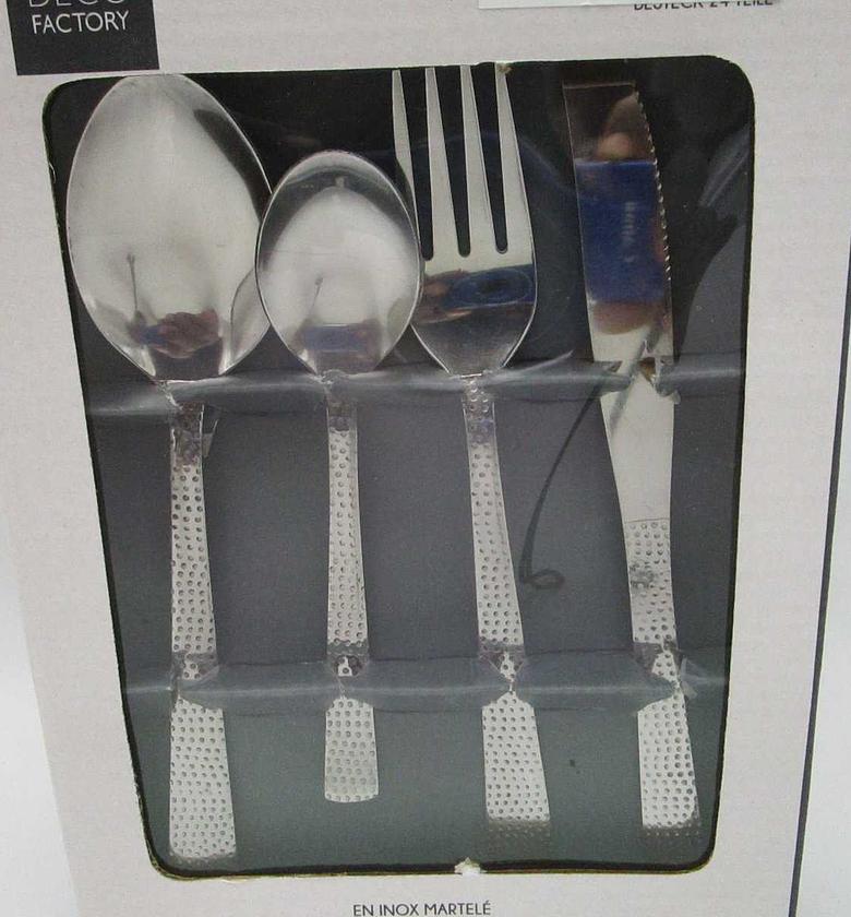 Cutlery set x24 martelee m8 image