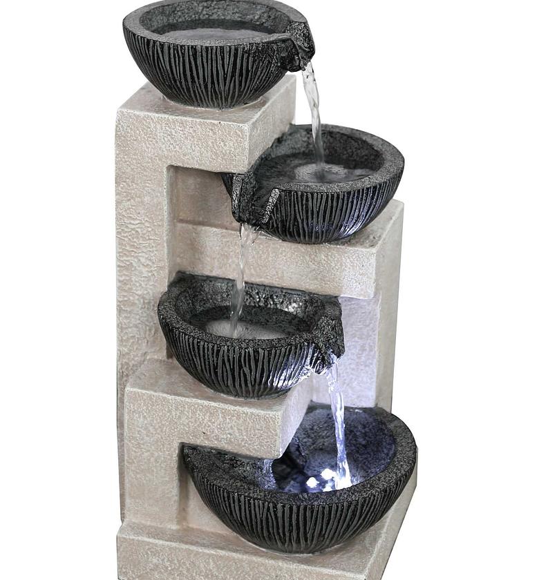 Fountain polyresin with led image