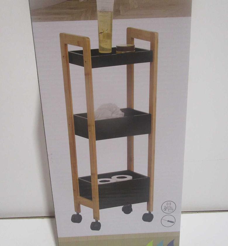 Trolley bambou sur roulettes image