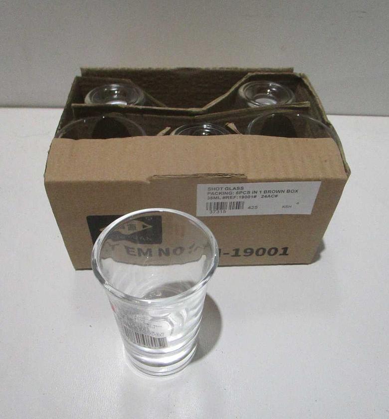 Shot glass packing: 6pcs in image