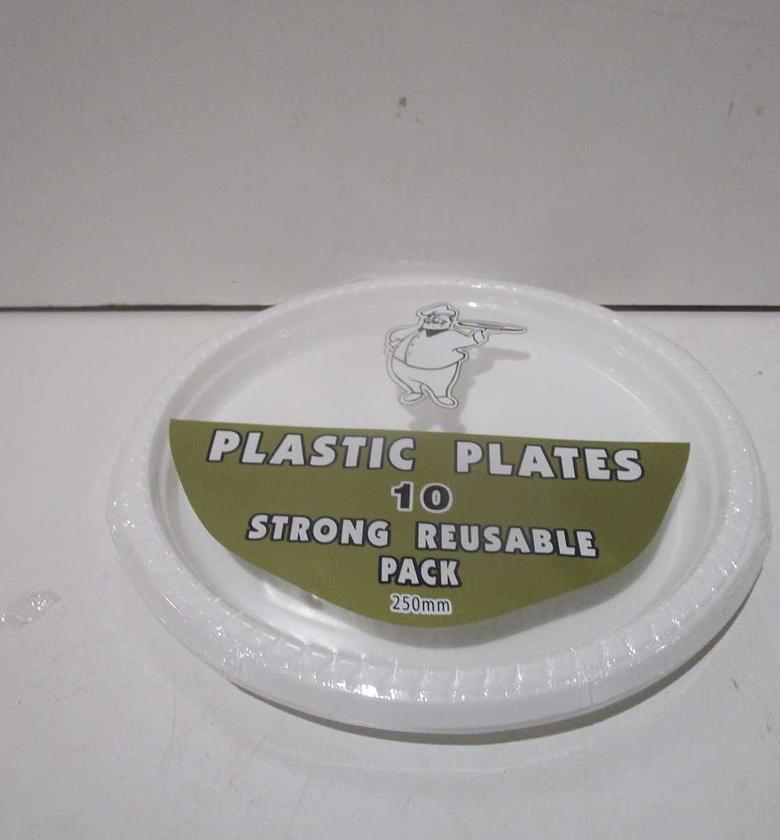 Plates plastic set of 10 image