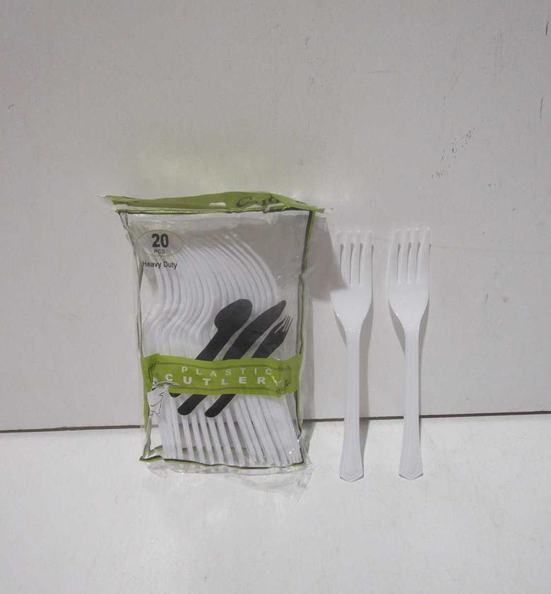 Fork plastic set of 20 image