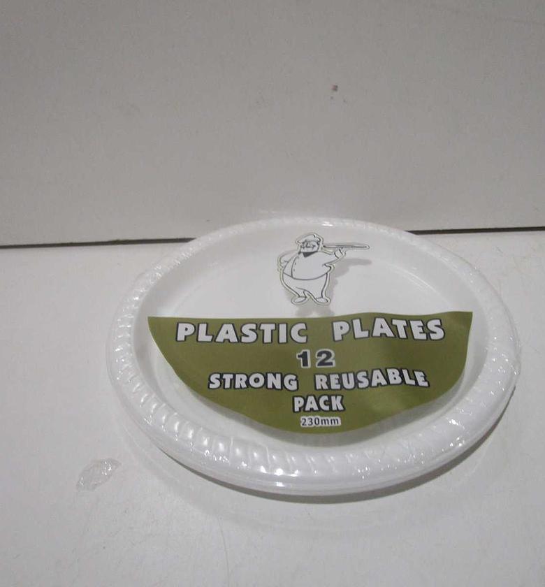 Plates plastic set of 12 image