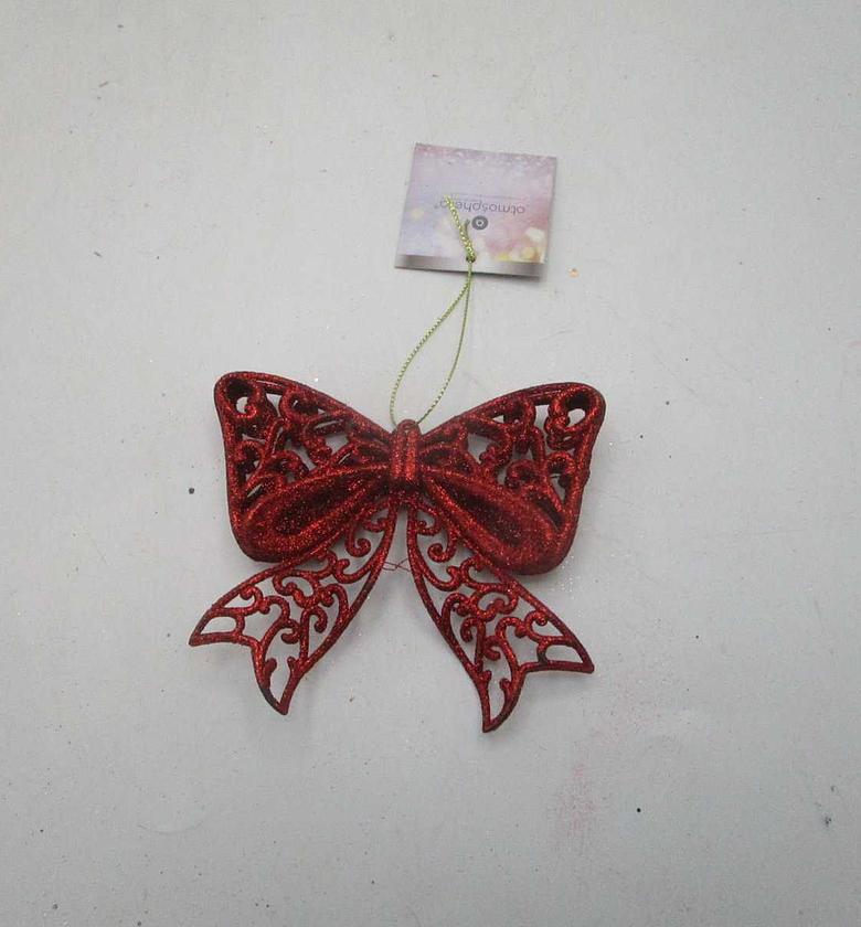 Christmas ornament bow red image