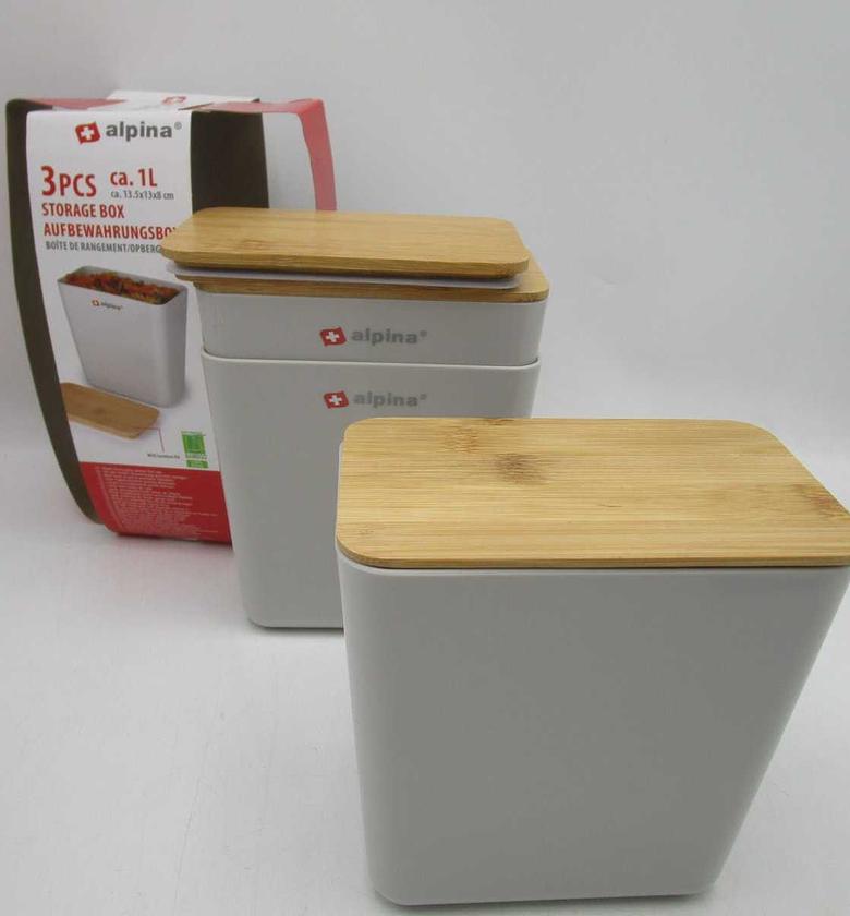 Storage box 3pc 1l #ref:8.7112522515e+--011 image