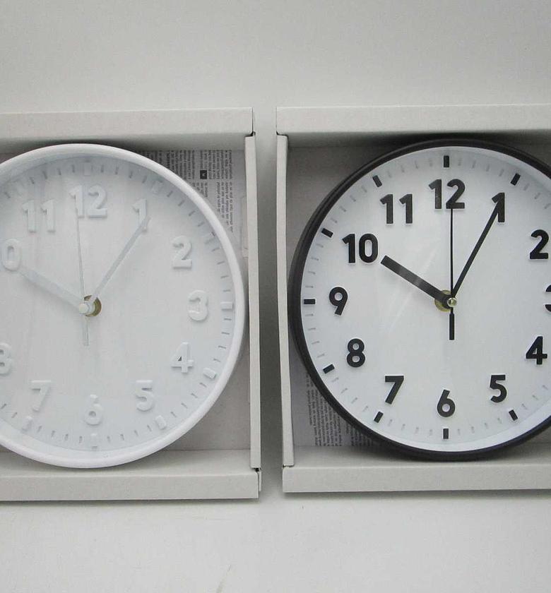 Wall clock 203mm 2ass clr image