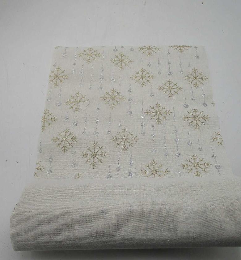 Christmas fabric roll snowflake image