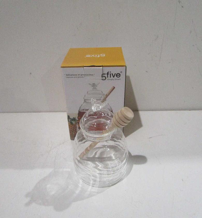 Honey jar+spoon glass+roble #ref:160613# image