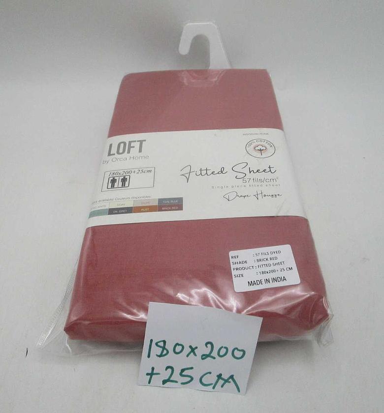 Fitted sheet plain col (100 image