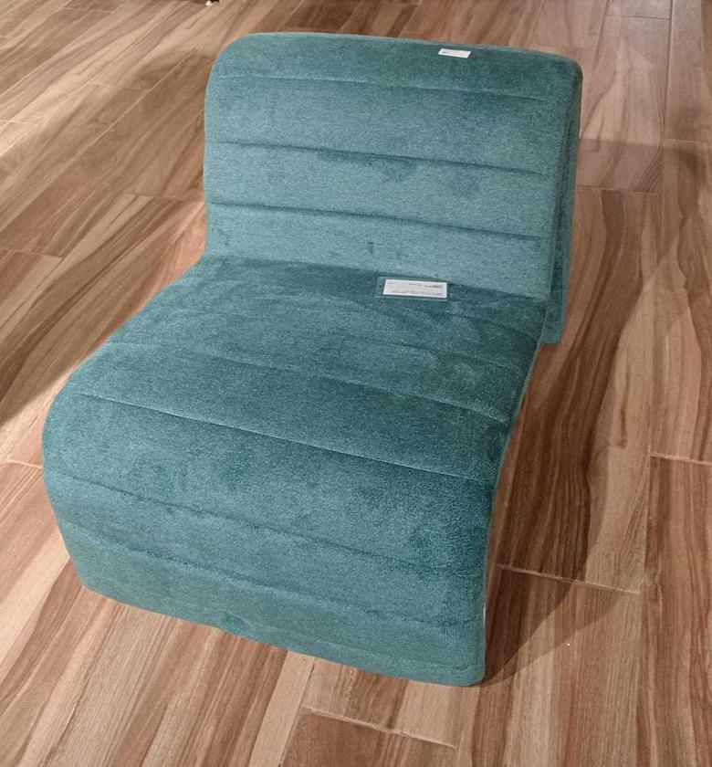 Fabric accent chair turquoise image