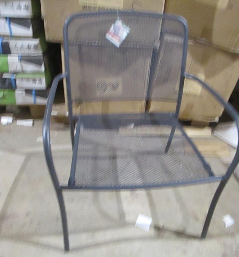 Chair stackable dark grey image