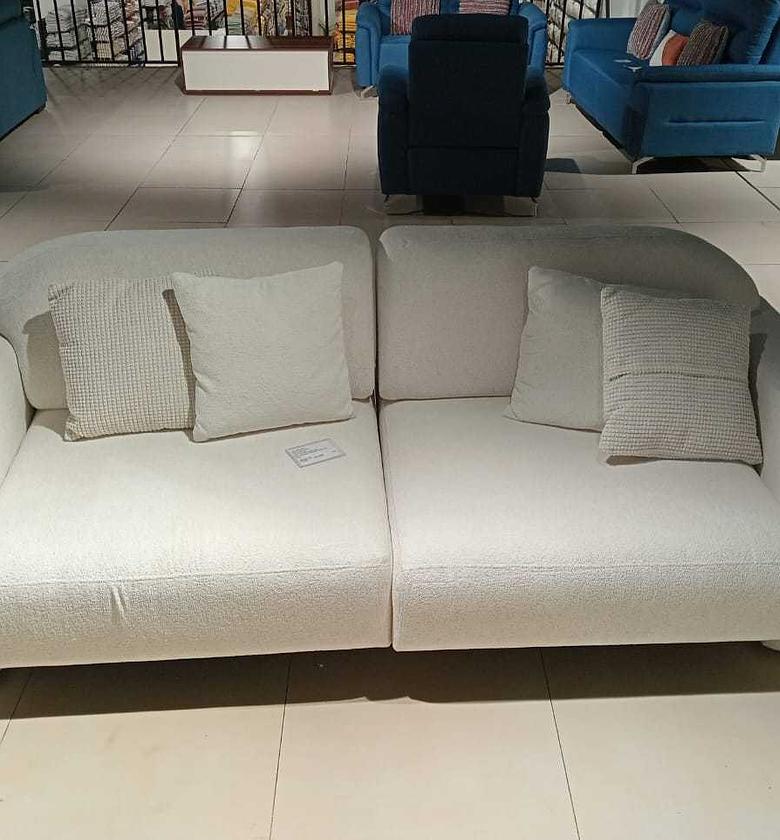 3 seater sofa white danza image