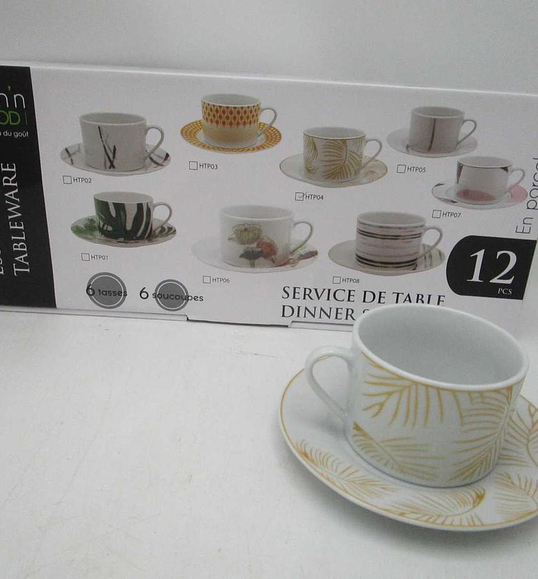 12pcs round tea setporcel image