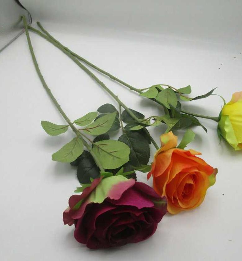 Artificial single rose #r image