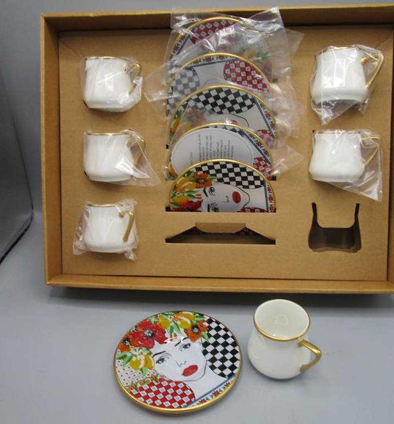 SET OF 6 TEA CUPS / ENSEM image