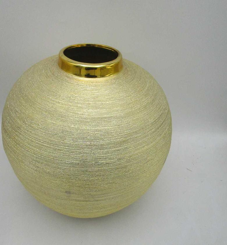 Vase ceramic gold d 27x26,5 image